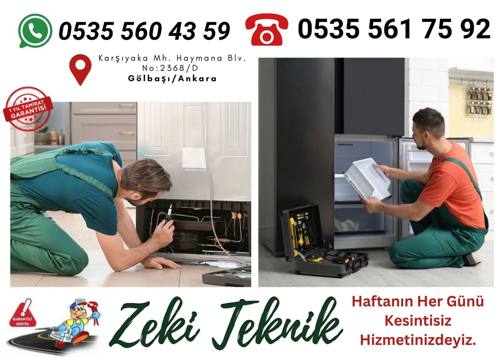 Gölbaşı Buzdolabı Tamircisi